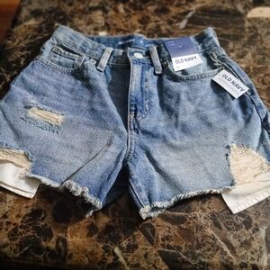 Old Navy Women's Distressed Blue Jean Shorts